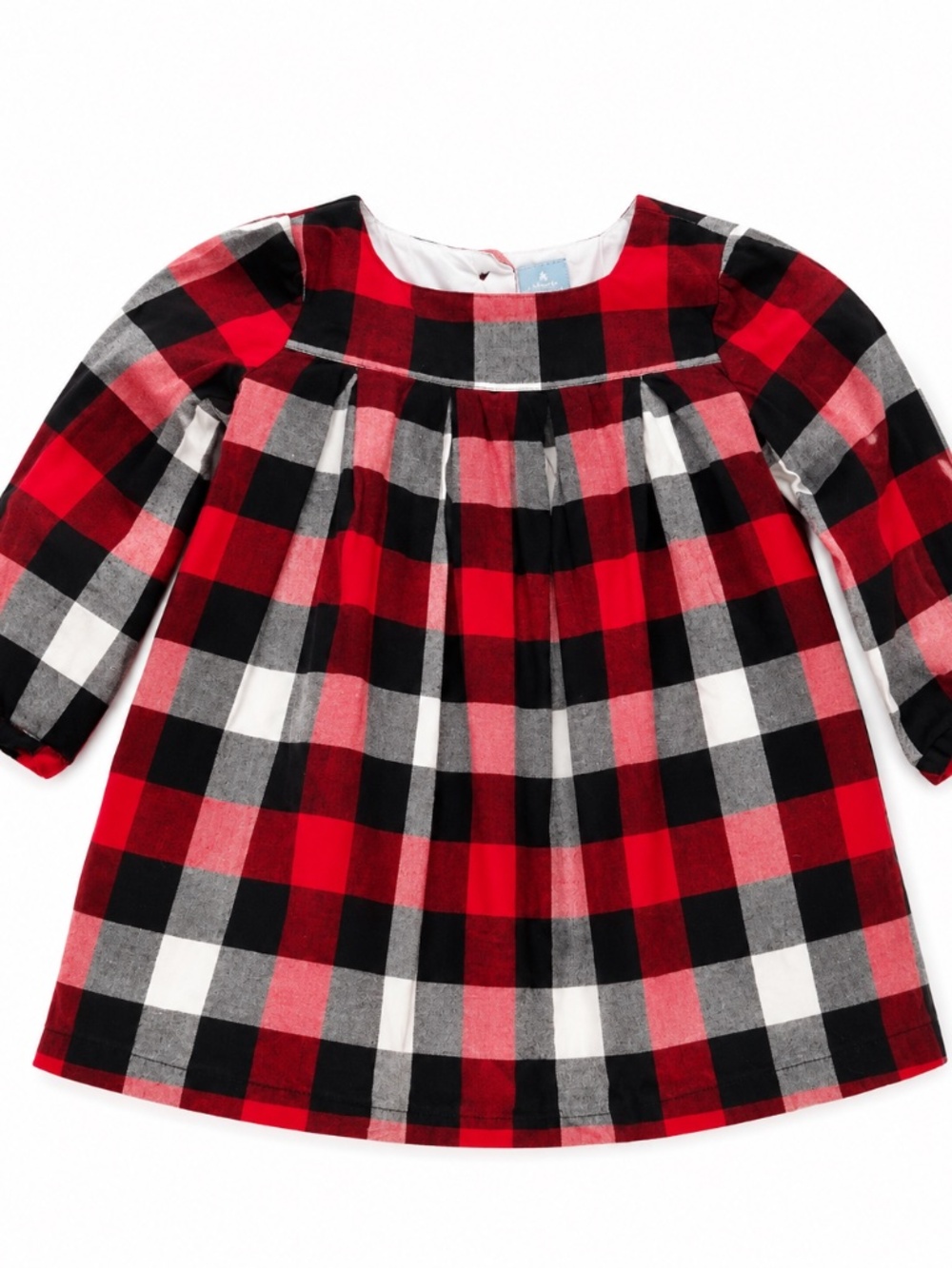 Baby Gap Red Black Buffalo Plaid Dress Size 18-24M